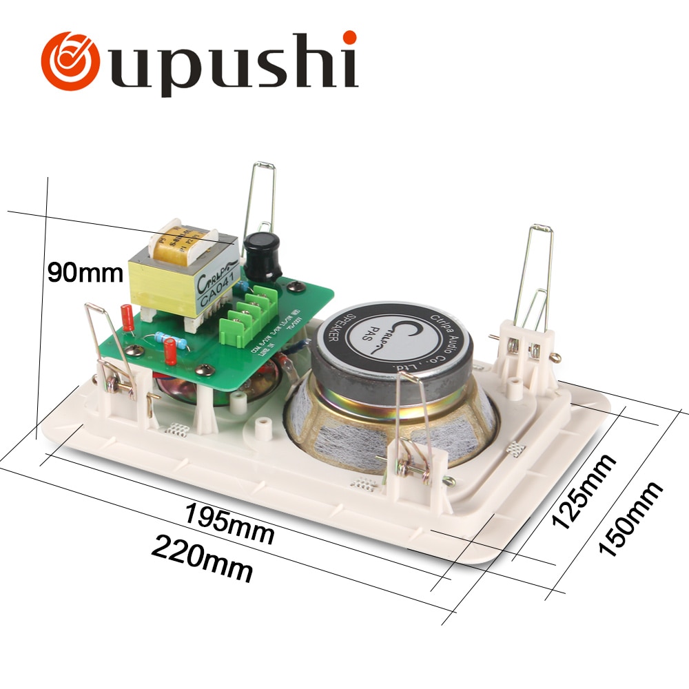 Embedded speaker  ceiling speaker 2 way ceiling loudspeaker 100 volt in ceiling speaker system CA041