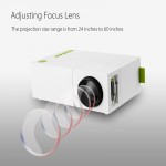 YG310 LCD Projector 600LM 320 x 240 1080P Mini Portable HD Movie LCD Projector Home Theater For Video Games TV Home Cinema
