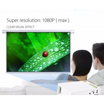YG310 LCD Projector 600LM 320 x 240 1080P Mini Portable HD Movie LCD Projector Home Theater For Video Games TV Home Cinema