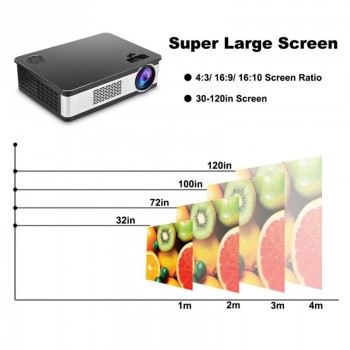 2.4G/5G Wifi Wireless Full HD LED Projector DLP Projection 8G Home Theater Cinema Bluetooth HDMI USB TF Card Multimedia Beamer