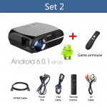 VIVIBRIGHT Android 6.0.1 LED Projector GP100 UP. 1280x800 Resolution 3200 Lumens Built-in WIFI Bluetooth, DLAN Miracast Airplay