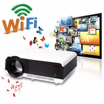 LED86 WIFI 5500 lumens Full HD projector 1080P 3D Android home theater With 100 Screen Supports HDMI VGA USB WIFI Bluetooth
