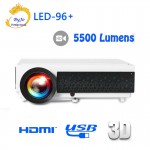 Poner Saund LED96+ LED Projector 1080P 5500 lums  Gift 10m HDMI cable or SD card Home theater system proyector 3D projector bt96