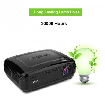 1080P Home Theater Projector 3000:1 Stereo Surrounding Sound 16.7K HD Projector 3200LM LED EU Plug