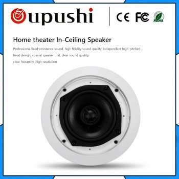 OUPUSHI  KS-818 Home sound system ceiling speaker cover 5 inch amplifier speaker 30w Impedence speaker ohm speaker