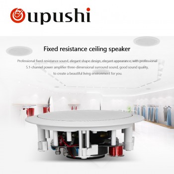 OUPUSHI  KS-818 Home sound system ceiling speaker cover 5 inch amplifier speaker 30w Impedence speaker ohm speaker