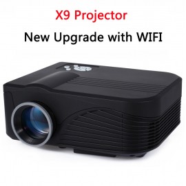 New Upgrade x9 wifi LCD Handheld 3D home cinema projector Native 800x480 Support 1080 Free ship Home theater system
