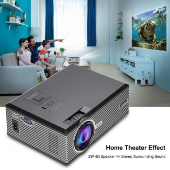 Mini Home 1080P HD Video Projector 37-130 Inch Large Screen Optical Keystone Correction Full HD Projector EU US UK AU Plug