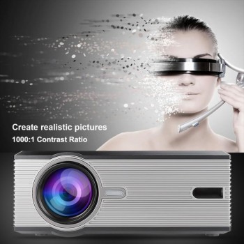 Mini Home 1080P HD Video Projector 37-130 Inch Large Screen Optical Keystone Correction Full HD Projector EU US UK AU Plug