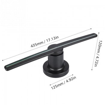 3D Holographic Display LED Fan Exhibition Projector Hologram Advertising Displayer  8G TF Card US EU UK EU Plug