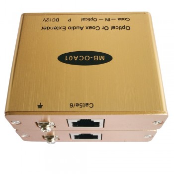 Digital Audio Extender S/PDIF or TOSLink Digital Audio Sender With Receiver ToslinK Audio Transceiver Over Cat5/6 Cable
