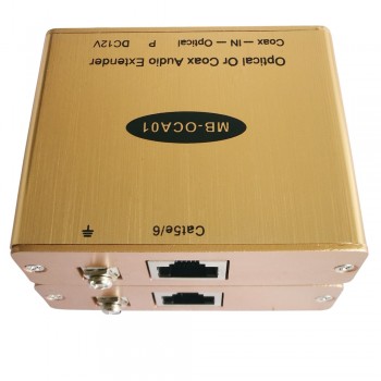 4KV Surge Protection Digital Audio Extender Over CAT5/CAT6 Cable With Optical + Coax SPDIF Inputs and Output