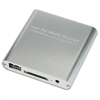 1080P Mini HDD Media Player MKV/H.264/RMVB HD with HOST USB/SD Card Reader