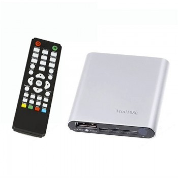 1080P Mini HDD Media Player MKV/H.264/RMVB HD with HOST USB/SD Card Reader