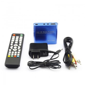 Full HD Multi Media Player 1080P TV Video HDMI YPbPr USB AV SDHC MKV AVI RM RMVB WITH Car adapter GIFT free shipping!