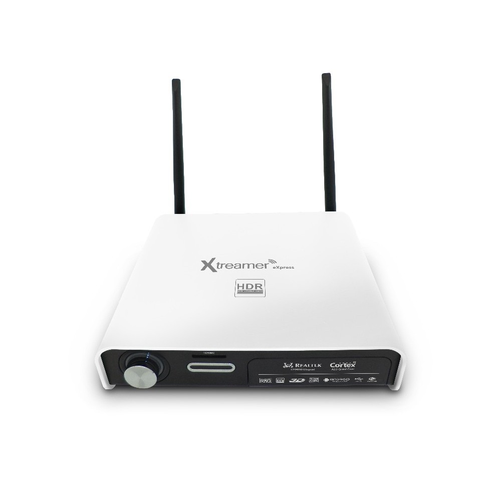 xtreamer eXpress 4K 60p with HDMI in recording and HDD slot with top metal silent passive cooling