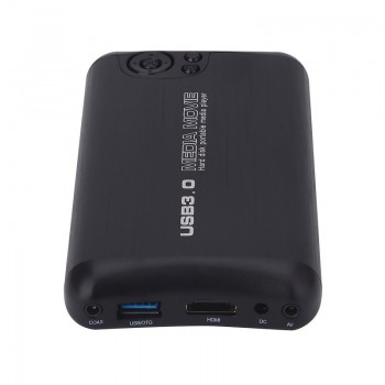 Larryjoe USB3.0 Mini 1000GB 2.5SATA Full HD 1080p MKV 2.5 HDD HDMI Media Player Center USB OTG SD AV TV AVI RMVB RM MP2506R