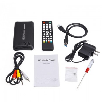 Larryjoe USB3.0 Mini 1000GB 2.5SATA Full HD 1080p MKV 2.5 HDD HDMI Media Player Center USB OTG SD AV TV AVI RMVB RM MP2506R