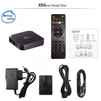 X96 mini Smart TV Box Amlogic S905W Quad Core 2GB +16G Android 7.1 TV Box Wifi HDMI 2.0A 4K H.265 Media HDD Player