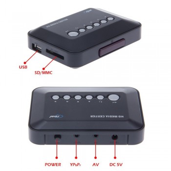JEDX C100 Multimedia player Mini HD 720P HDD Media Player TV box Support AV output 1280*720p MKV RM SD USB SDHC MMC HDD