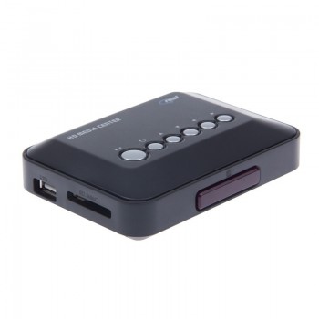 JEDX C100 Multimedia player Mini HD 720P HDD Media Player TV box Support AV output 1280*720p MKV RM SD USB SDHC MMC HDD