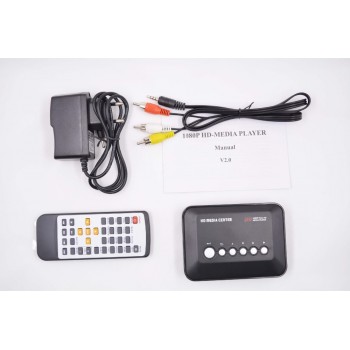 REDAMIGO  Mini Full HD1080p H.264 MKV HDD HDMI Media Player Center with HDMI/AV/VGA/USB/SD/MMC with Remote controller HDDK3