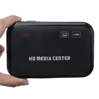 VGA 1080p Full HD HDMI Media Player Wireless Romote Control HDD MKV SD USB TV AVI RM Entertain Digital Videos Images