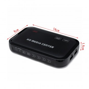 VGA 1080p Full HD HDMI Media Player Wireless Romote Control HDD MKV SD USB TV AVI RM Entertain Digital Videos Images