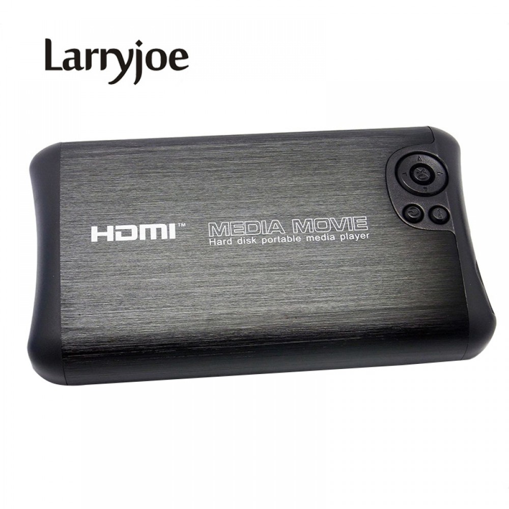 Larryjoe Mini 1000GB 2.5SATA Full HD 1080p MKV 2.5 HDD HDMI Media Player Center USB OTG SD AV TV AVI RMVB RM