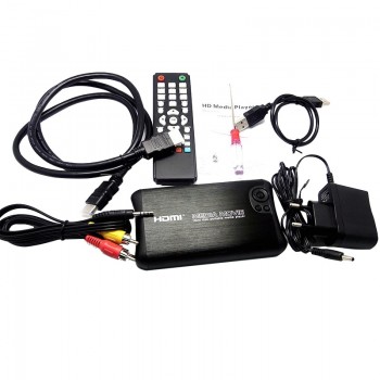 Larryjoe Mini 1000GB 2.5SATA Full HD 1080p MKV 2.5 HDD HDMI Media Player Center USB OTG SD AV TV AVI RMVB RM