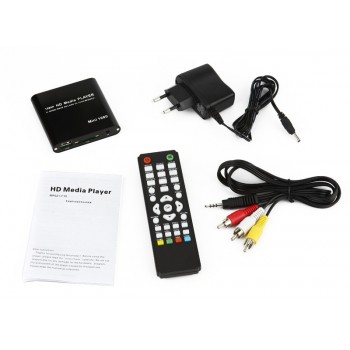REDAMIGO FullHD 1080P Media Player Center MultiMedia Video Player with HDMI VGA AV USB SD/MMC Mpeg2-HD Surpport mkv H.264 HDD021