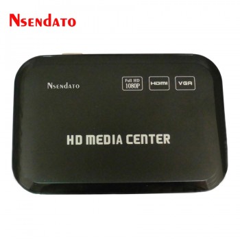 1080P Full HD Multimedia Media Player Center HDMI VGA AV USB SD/MMC Port Multi Media MKV Player With Remote Control for Dual USB
