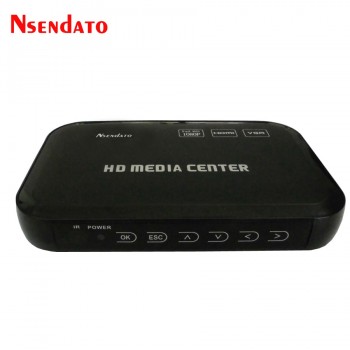 1080P Full HD Multimedia Media Player Center HDMI VGA AV USB SD/MMC Port Multi Media MKV Player With Remote Control for Dual USB