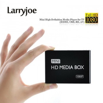 Larryjoe 2017 New Full HD 1080P Car Media Player HDMI,AV output,SD/MMC Card Reader/USB