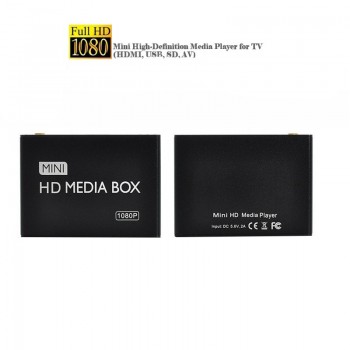 Larryjoe 2017 New Full HD 1080P Car Media Player HDMI,AV output,SD/MMC Card Reader/USB