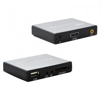 Larryjoe 2017 New Full HD 1080P Car Media Player HDMI,AV output,SD/MMC Card Reader/USB
