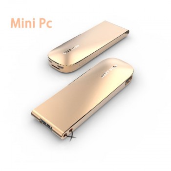 2pcs/lot Hot Sale Windows10 Mini PC Elife HDD Player Golden 32G Bluetooth 4K HD Mini Player