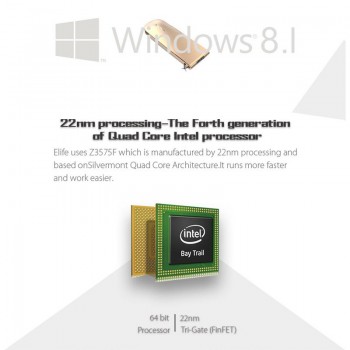 2pcs/lot Hot Sale Windows10 Mini PC Elife HDD Player Golden 32G Bluetooth 4K HD Mini Player
