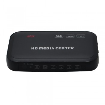 5pcs/lot 1080P Full HD 3D Media Player HDD HDMI Media Player Center with HDMI/AV/VGA Wif Repeater Function