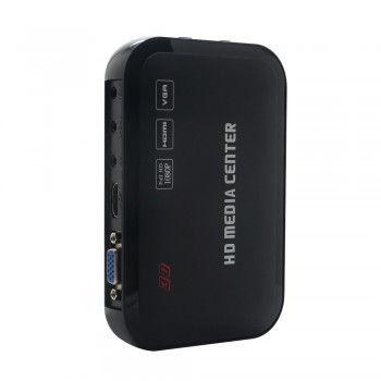 5pcs/lot 1080P Full HD 3D Media Player HDD HDMI Media Player Center with HDMI/AV/VGA Wif Repeater Function