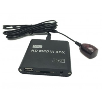 16GB Car Media Player with IR Extender Full HD 1080P AVI DivX MKV DVD MP3 Player HDMI,AV output,SD/MMC/USB Host,Free Car adapter
