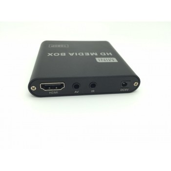 16GB Car Media Player with IR Extender Full HD 1080P AVI DivX MKV DVD MP3 Player HDMI,AV output,SD/MMC/USB Host,Free Car adapter