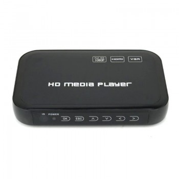 2018 New Full HD 1080P  Media Player Mini Autoplay 1080p SD/U Disk HDMI  VGA Media Player with retail package