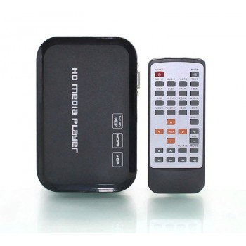 2018 New Full HD 1080P  Media Player Mini Autoplay 1080p SD/U Disk HDMI  VGA Media Player with retail package