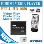 K7 8G Full HD 1080P Media Player Center MultiMedia Video Player with HDMI VGA AV USB SD/MMC Port Remote Control Surpport mkv