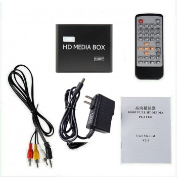 K7 8G Full HD 1080P Media Player Center MultiMedia Video Player with HDMI VGA AV USB SD/MMC Port Remote Control Surpport mkv