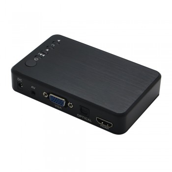 5pcs/lot 1080P HD Multimedia Autoplay Media Player USB External HDD SD U Disk RMVB AVI MKV Media Player With HDMI VGA AV Output