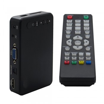 5pcs/lot 1080P HD Multimedia Autoplay Media Player USB External HDD SD U Disk RMVB AVI MKV Media Player With HDMI VGA AV Output