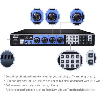 Home Karaoke Player Professional Karaoke System with songs,HDMI/ KTV/MTV.Support Iphone/Ipad/Smart Phone/Tablet/USB WIFI