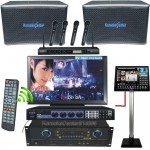 3TB Recordable Karaoke Jukebox System Complete Karaoke System Touch Screen  Amplifier Mixer Speaker Wireless Mic All in One HDMI